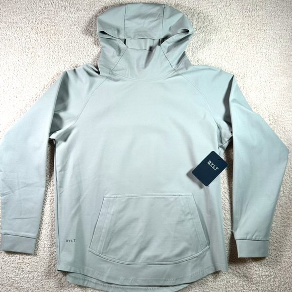 Bylt Mens Elite Drop Cut Pullover Hoodie Sweatshirt Grey Size Large NWT Comfy - Picture 2 of 11